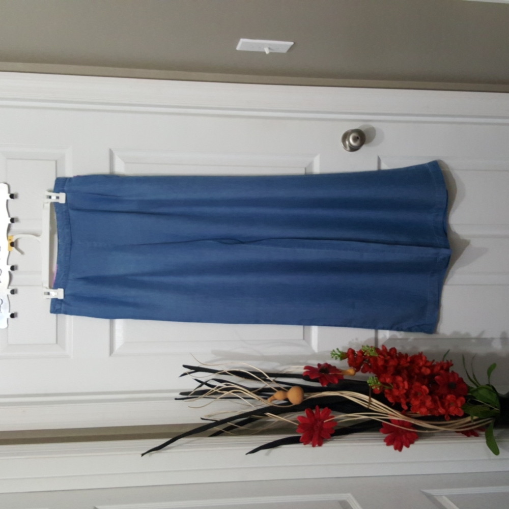 Women's Blue Wide-Leg Pants